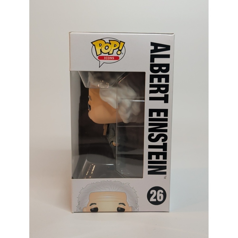 Funko Pop Icons #26 Albert Einstein – World History Vinyl Figure w/ Box - Picture 2 of 6